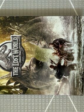 The Lost World: Jurassic Park Blu Ray Poster - Olive Green & Black